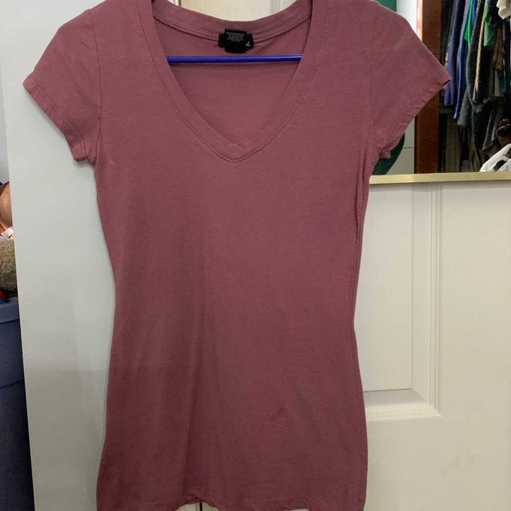 Pink vneck